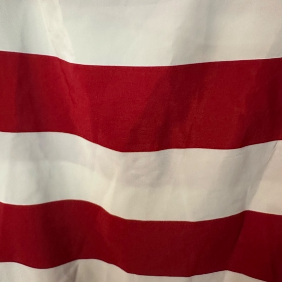 Ann Taylor Loft Women’s Scoop Neck Red & White Stripe Sleeveless Top Sz XL GUC - Picture 4 of 6